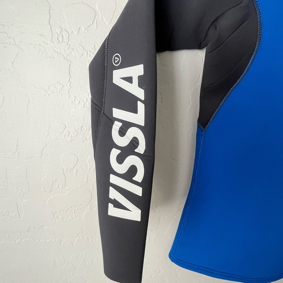 VISSLA 7 SEAS RADITUDE wetsuit long sleeve Jacket youth 10 blue black - Picture 6 of 8